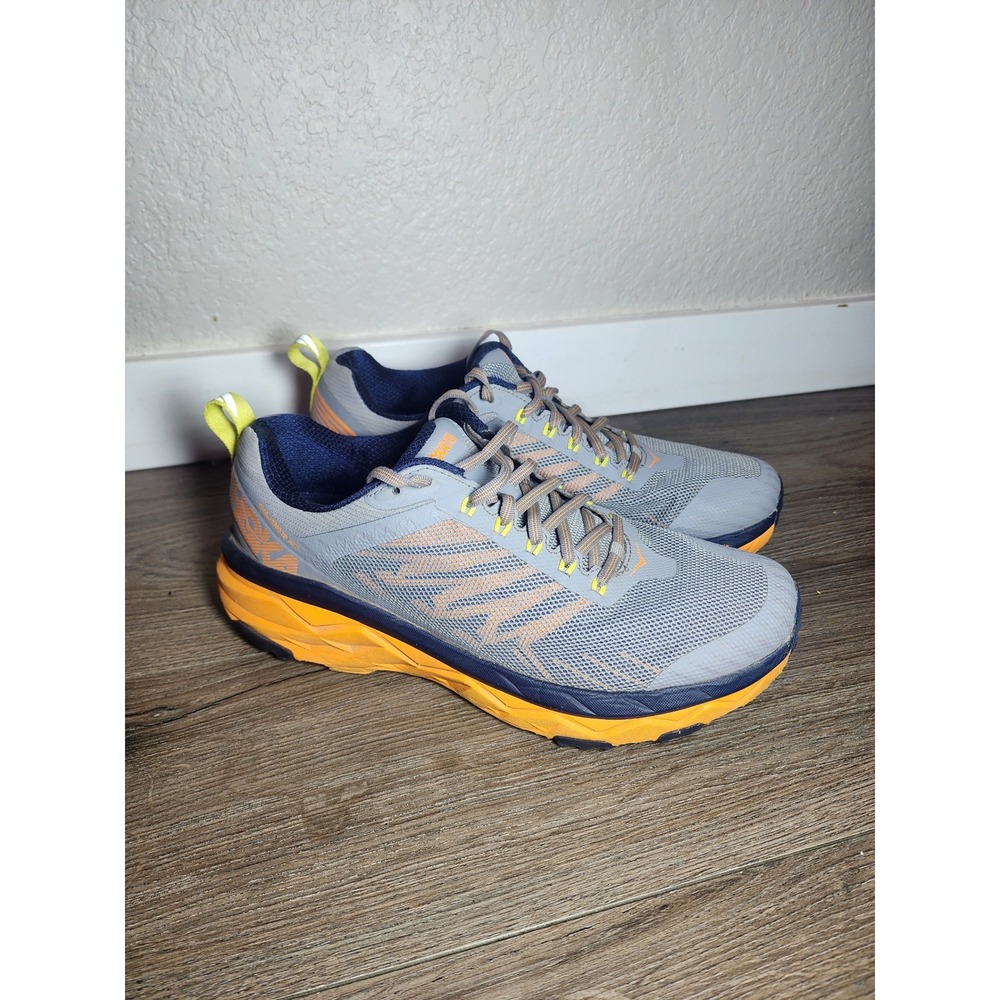 Hoka One Challenger ATR 5 Men's Size 9 Trail Running Shoes Grey Orange